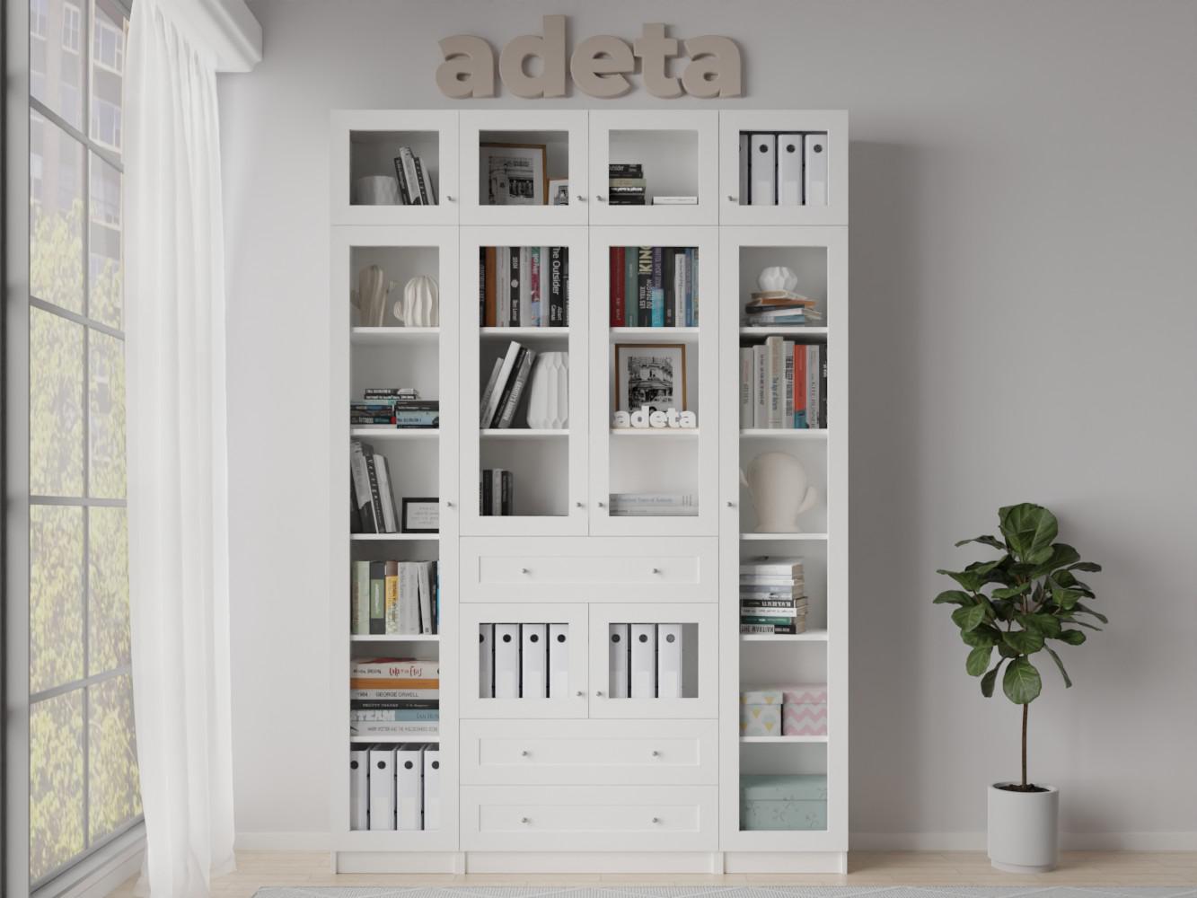 Книжный шкаф Билли 364 white ИКЕА (IKEA) изображение товара