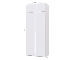 Изображение товара Распашной шкаф Пакс Альхейм 22 white (silver) ИКЕА (IKEA) на сайте adeta.ru