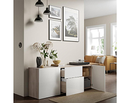 Изображение товара Комод Беста 117 beige white ИКЕА (IKEA) на сайте adeta.ru