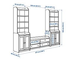 Изображение товара Стенка Хауга 523 white ИКЕА (IKEA) на сайте adeta.ru