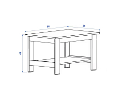 Изображение товара Журнальный столик Ноделанд 13 dark brown ИКЕА (IKEA) на сайте adeta.ru