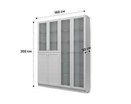 Изображение товара Книжный шкаф Билли 345 grey ИКЕА (IKEA) на сайте adeta.ru